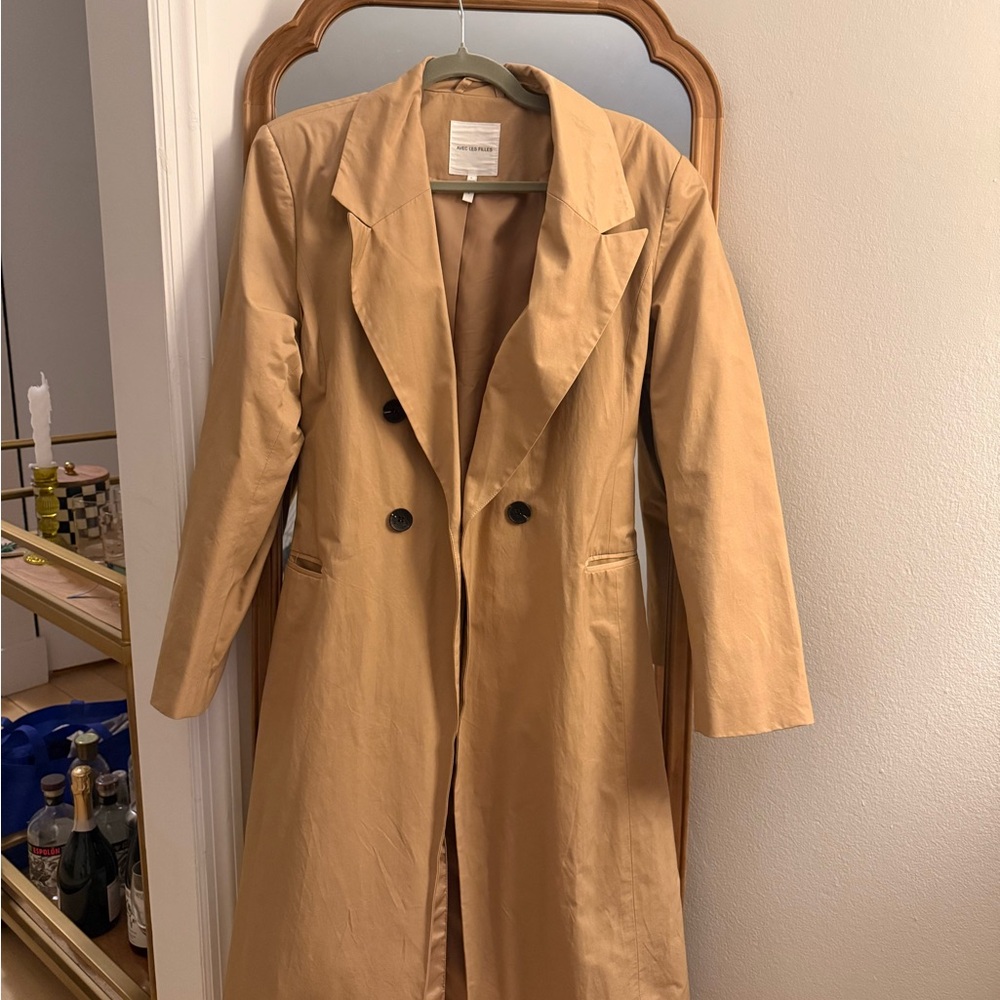 Avec Les Filles Tan Trench Coat